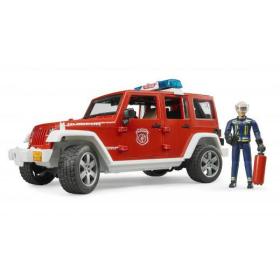 BRUDER Jeep Wrangler Unlimited Rubicon Pompier avec Pompier