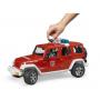 BRUDER Jeep Wrangler Unlimited Rubicon Pompier avec Pompier