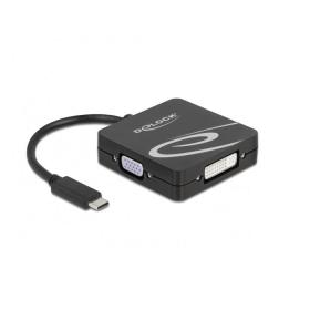 DeLOCK 63129 Adaptador gráfico USB 3840 x 2160 Pixeles Negro