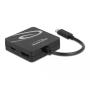 DeLOCK 63129 Adaptador gráfico USB 3840 x 2160 Pixeles Negro