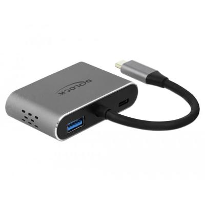 DeLOCK 64074 base para portátil y replicador de puertos USB 3.2 Gen 1 (3.1 Gen 1) Type-C Gris