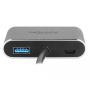 DeLOCK 64074 base para portátil y replicador de puertos USB 3.2 Gen 1 (3.1 Gen 1) Type-C Gris