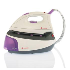 SINGER SHG 2627 Centrale vapeur 850 W 0,8 L Semelle en céramique Gris, Violet, Blanc