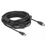 DeLOCK 85381 cable USB USB 3.2 Gen 1 (3.1 Gen 1) 15 m USB A USB B Negro