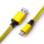 Cablemod CM-PKCA-CYAY-KY150KY-R câble USB 1,5 m USB A USB C Jaune