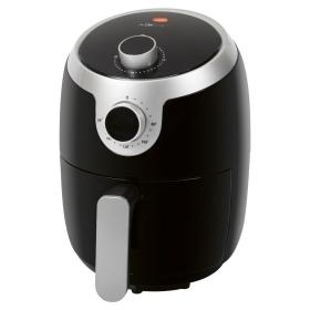 Clatronic FR 3769 H Unique 1,8 L Autonome 1000 W Friteuse d’air chaud Noir, Acier inoxydable