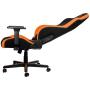 Nitro S300 Silla para videojuegos de PC Asiento de malla Negro, Naranja