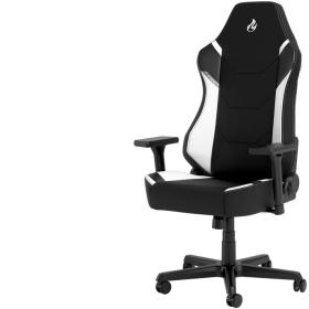 Nitro Concepts X1000 Silla para videojuegos de PC Asiento acolchado Negro, Blanco