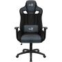 Aerocool EARL AeroSuede Silla para videojuegos universal Negro, Azul