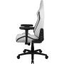 Aerocool CROWNMOONSW White, Ergonomic Gaming Chair, Adjustable Cushions, Premium Leatherette