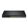 Zyxel XGS2220-30HP Managed L3 Gigabit Ethernet (10 100 1000) Power over Ethernet (PoE) Schwarz