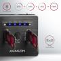 Axagon ADSA-M2C base de conexión para disco duro USB 3.2 Gen 2 (3.1 Gen 2) Type-C