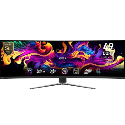 MSI MPG 491CQPDE QD-OLED computer monitor 124.5 cm (49") 5120 x 1440 pixels DQHD QDOLED Black