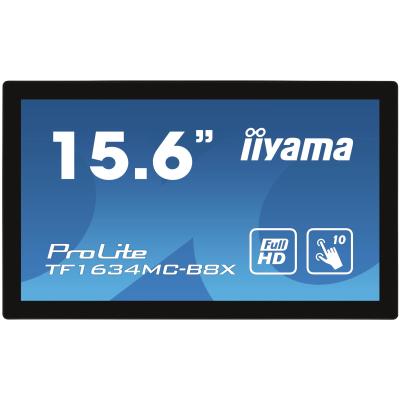 iiyama ProLite TF1634MC-B8X Computerbildschirm 39,6 cm (15.6") 1920 x 1080 Pixel Full HD LED Touchscreen Multi-Nutzer Schwarz