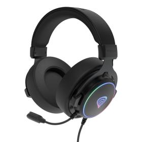 GENESIS NSG-2169 écouteur casque Avec fil Arceau Jouer USB Type-A Noir