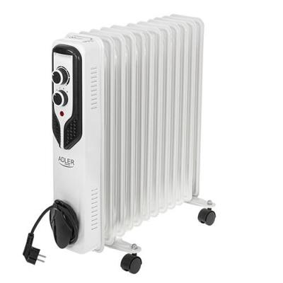 Adler AD 7817 calefactor eléctrico Interior Blanco 2500 W Radiador de aceite eléctrico