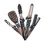 Camry Premium CR 2024 brosse soufflante et fer à lisser Kit d'accessoires de coiffure À chaleur Noir, Or rose 1200 W