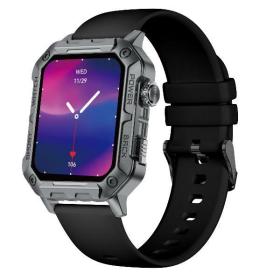 Nilox NXSWTRAILWATCH Smartwatch  Sportuhr 4,85 cm (1.91") Digital 320 x 385 Pixel Touchscreen Edelstahl