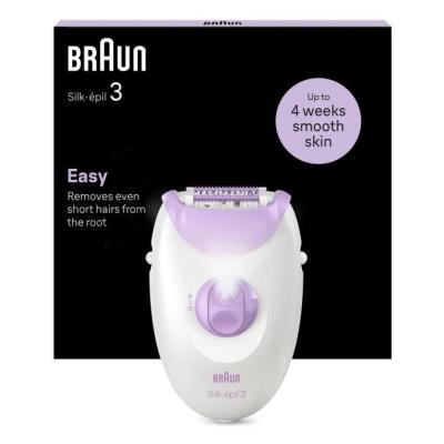 Braun Silk-épil 3 3-000 20 pinzette Viola, Bianco