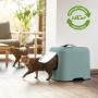 Rotho BIALA Chat Toilettes couvertes pour animaux de compagnie Vert