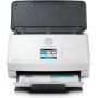 HP Scanjet Pro N4000 snw1 Sheet-feed Scanner Alimentation papier de scanner 600 x 600 DPI A4 Noir, Blanc