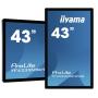 iiyama ProLite TF4339MSC-B1AG computer monitor 109.2 cm (43") 1920 x 1080 pixels Full HD LED Touchscreen Multi-user Black