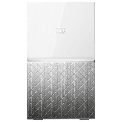 Western Digital MY CLOUD HOME Duo dispositivo de almacenamiento personal en la nube 6 TB Ethernet Plata, Blanco