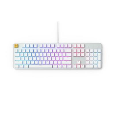 Glorious PC Gaming Race GMMK clavier Jouer USB QWERTY US International Argent, Blanc