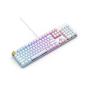 Glorious PC Gaming Race GMMK teclado Juego USB QWERTY Internacional de EE.UU. Plata, Blanco