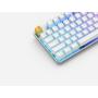 Glorious PC Gaming Race GMMK teclado Juego USB QWERTY Internacional de EE.UU. Plata, Blanco