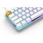 Glorious PC Gaming Race GMMK teclado Juego USB QWERTY Internacional de EE.UU. Plata, Blanco