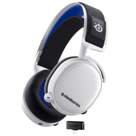 Steelseries Arctis 7P+ Auriculares Inalámbrico Diadema Juego USB Tipo C Negro, Blanco