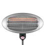 reer 1909 electric space heater Indoor & outdoor Black 650 W