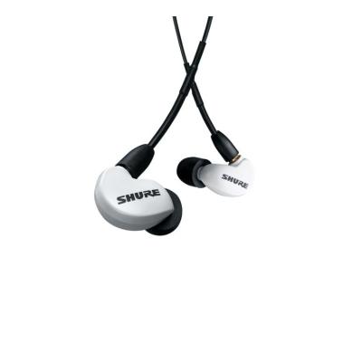 Shure AONIC 215 Headset Wired In-ear Calls Music Translucent, White