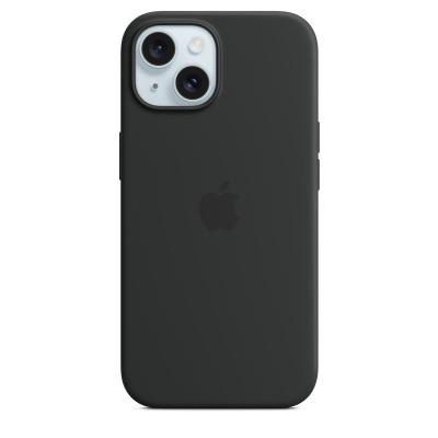 Apple Coque en silicone avec MagSafe pour iPhone 15 - Noir