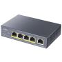 Cudy GS1005P commutateur réseau Gigabit Ethernet (10 100 1000) Connexion Ethernet, supportant l'alimentation via ce port (PoE)