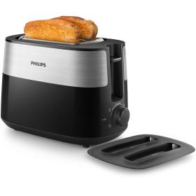 Philips Daily Collection HD2517 90 tostadora 8 2 rebanada(s) 830 W Negro, Plata