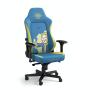 noblechairs NBL-HRO-PU-FVT sedia per videogioco Sedia da gaming per PC Seduta imbottita Blu, Giallo