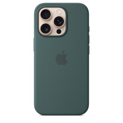 Apple iPhone 16 Pro Silikon Case mit MagSafe – Seegrün