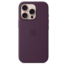 Apple iPhone 16 Pro Silikon Case mit MagSafe – Pflaume