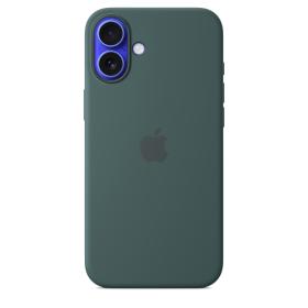 Apple Coque en silicone avec MagSafe pour iPhone 16 Plus - Vert lacustre