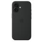 Apple iPhone 16 Silikon Case mit MagSafe – Schwarz