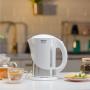 Zelmer ZCK7630W electric kettle 1.7 L 1850 W Silver, White