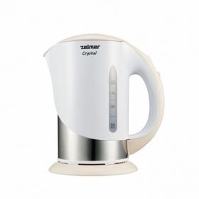 Zelmer ZCK7630I electric kettle 1.7 L 1850 W Cream, Silver, White