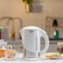 Zelmer ZCK7630I electric kettle 1.7 L 1850 W Cream, Silver, White