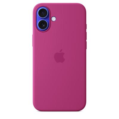 Apple Coque en silicone avec MagSafe pour iPhone 16 Plus - Fuchsia