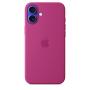 Apple Coque en silicone avec MagSafe pour iPhone 16 Plus - Fuchsia