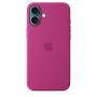 Apple Coque en silicone avec MagSafe pour iPhone 16 Plus - Fuchsia