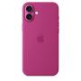 Apple Coque en silicone avec MagSafe pour iPhone 16 Plus - Fuchsia