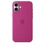 Apple Coque en silicone avec MagSafe pour iPhone 16 Plus - Fuchsia